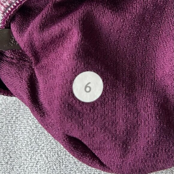 Lululemon ~ Run Your Heart Out Pullover ~ Heathered Plum ~ Womens Size 6 - Picture 9 of 16